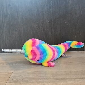 Douglas‎ Rainbow Narwhal Whale 14" Plush